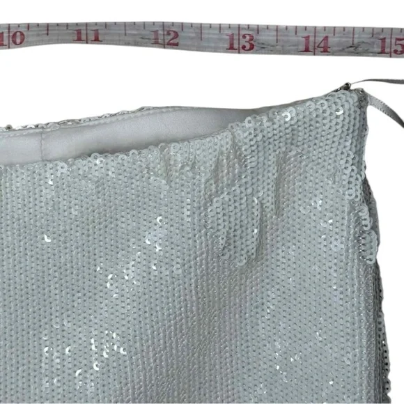 GAUCHERE White Sequin Maxi Skirt Size 34 - Picture 8 of 9